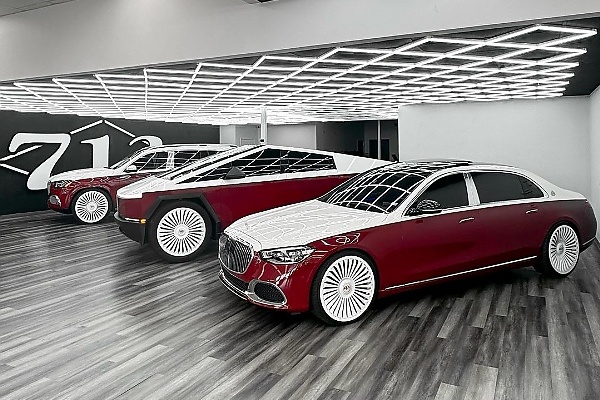 Today's Photos : Two-toned Maybach S-Class, Tesla Cybertruck And Maybach GLS 600 On 26-inch Forgiato Wheels - autojosh 