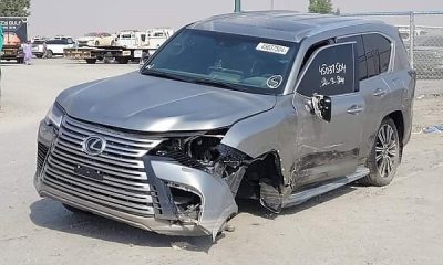 Photos : This Barely Driven Accidented 2023 Lexus LX 600 Just Sold Off At Dubai Auction - autojosh