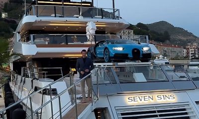 $3 Million Bugatti Chiron Arrived For F1 Monaco Onboard $25 Million “Seven Sins” Superyacht - autojosh