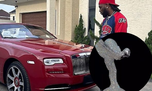 Burna Boy's Rolls-Royce Dawn Wears A New Look, Gets A Diamond-encrusted Bonnet Ornament - autojosh