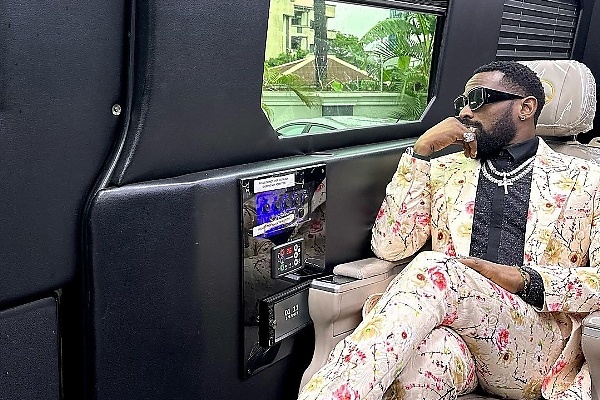 D’banj Chauffeured In Custom Mercedes-Benz Sprinter With Giant Smart TV For His Visit To TVC News - autojosh 