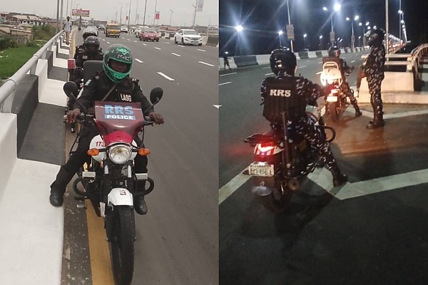 Photos : Lagos Police Command Begins 24-hr Bike Patrol On 3rd Mainland Bridge