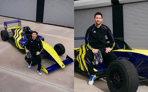 Lionel Messi Poses With F1 Race Car, Which Can Go As Fast As The Newly Launched Adidas F50 Boots - autojosh