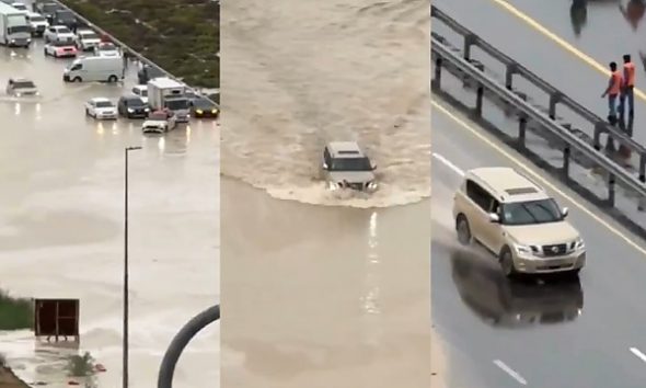 Watch : Nissan Patrol Drives In Flooded Dubai Road Filled With Broken Down Cars - One Of The Reasons Why It Is Popular In UAE - autojosh