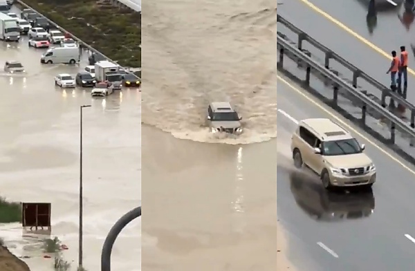 Watch : Nissan Patrol Drives In Flooded Dubai Road Filled With Broken Down Cars - One Of The Reasons Why It Is Popular In UAE - autojosh