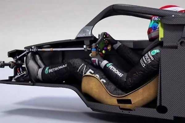 Today's Photos : See The Reclined Sitting Position In Today's F1 Race Cars Where Driver's Feet Are Raised - autojosh 