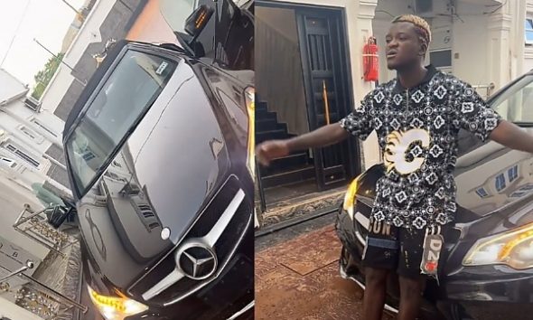 Portable Flaunts His Mercedes S-Class Convertible Gift, Days After His Arrest Over Car Debt - autojosh