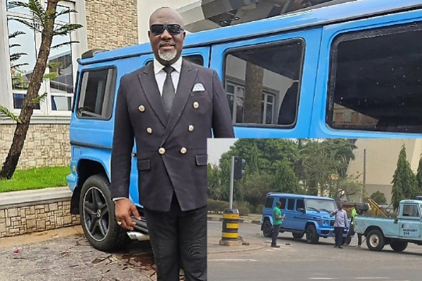 Photos : Tow Truck Hauls Away Mercedes G-Class Limousine Allegedly Owned By Dino Melaye - autojosh