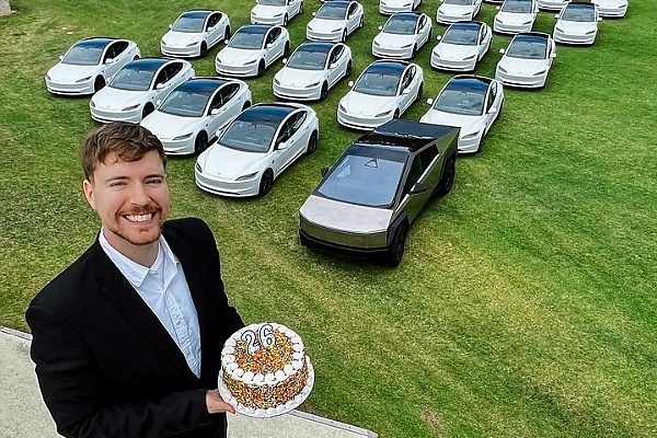 World's Most-subscribed YouTuber, MrBeast, To Give Out 26 Tesla Vehicles To Mark His 26th Birthday - autojosh