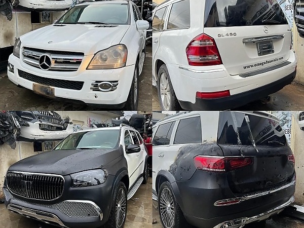 Lagos-based Bebex Workshop Shows Off Before/After Upgrade Of Mercedes GL450 To Mercedes-Maybach GLS 600 - autojosh 