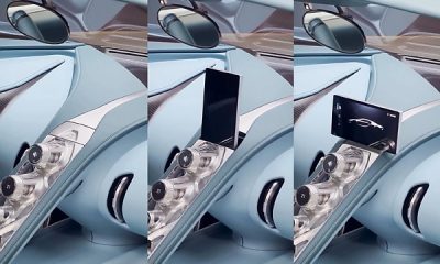 Watch Bugatti Tourbillon's Hidden Digital Touchscreen Emerge From The Center Console In 5 Seconds - autojosh