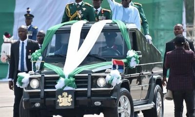 Democracy Day: Moment President Tinubu Slipped While Mounting The Parade Vehicle At Eagles Square - autojosh