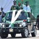 Democracy Day: Moment President Tinubu Slipped While Mounting The Parade Vehicle At Eagles Square - autojosh