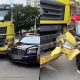Expensive Crash : Front Fender Of Chinese-made Truck Breaks Away After Slamming Into Rolls-Royce - autojosh