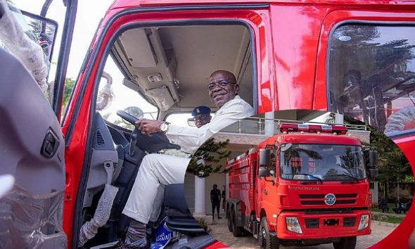 Innoson Donates Made-in-Nigeria Fire Truck To Abia State Government - autojosh