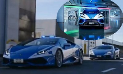 Italian Police Shows Off Its Lamborghini Cars Used For Urgent Medical Transport Of Kidney - autojosh