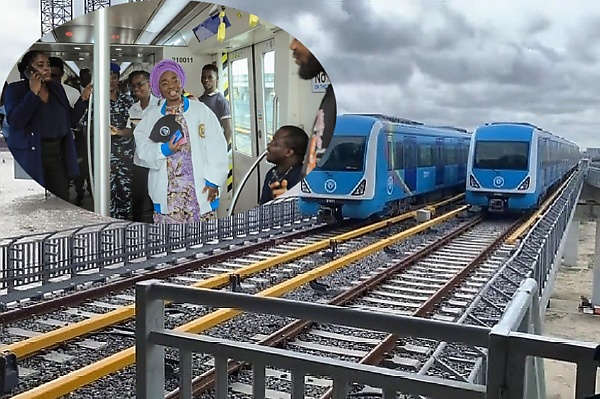 Lagos First Lady Took 230 Boys On Industrial Tour, Rode In Blue Line Train From Marina To Alaba Station - autojosh