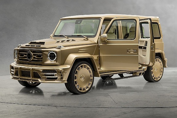 Photos : All-new Mansory P900 EWB Gold Edition Is A Stretched G-Class With Suicide Doors - autojosh 