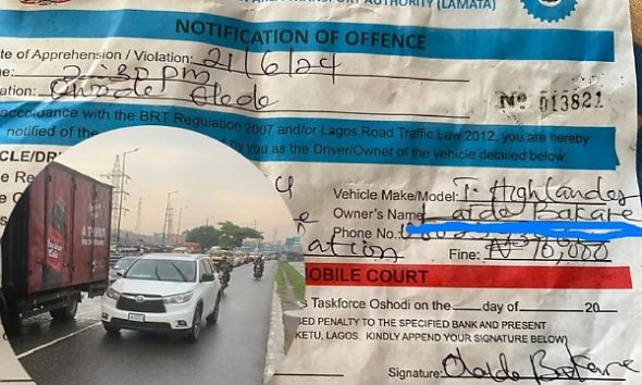 Police Seizes Laide Bakare's Car For Driving On BRT Lane, Furious Nollywood Actress Pays N70,000 Fine - autojosh