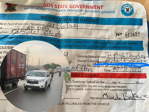 Police Seizes Laide Bakare's Car For Driving On BRT Lane, Furious Nollywood Actress Pays N70,000 Fine - autojosh