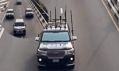 Tinubu's Motorcade : What You Should Know About The Land Cruiser With Roof-mounted Antennas - autojosh