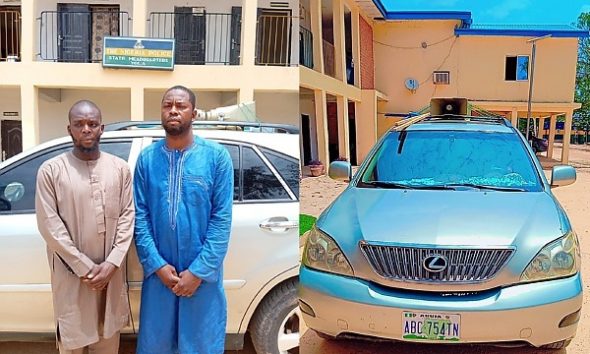 Transborder Car Thieves Arrested In Adamawa While En Route To Sell A Stolen Lexus RX In Cameroon - autojosh