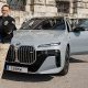 Climate Change Activist Arnold Schwarzenegger Poses With Eco-friendly All-electric BMW i7 At The AWS24 - autojosh