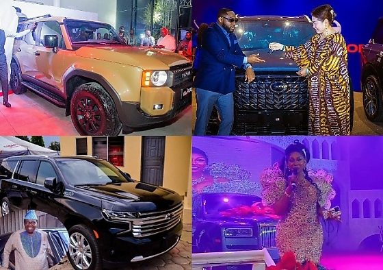 2024 Prado Launched, Davido Gifts Ubi Franklin GAC GS8, Ebenezer Obey's Chevrolet SUV, Eva Ogbebor's Rolls-Royce, Nigerian News In June - autojosh