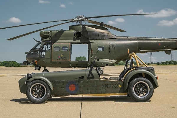 Caterham And Royal Air Force Unveils One-off Sports Car Built From Retired Helicopter's Parts - autojosh