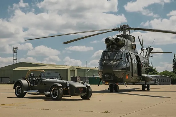 Caterham And Royal Air Force Unveils One-off Sports Car Built From Retired Helicopter's Parts - autojosh 