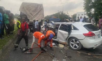 LASEMA Used Specialized Tools To Remove Toyota Venza Driver After Crashing Into Stationary Truck - autojosh