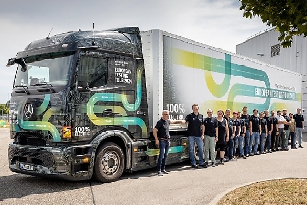 Two Mercedes eActros 600 Trucks Returns To Germany After Completing A Tour Across 22 Countries - autojosh 