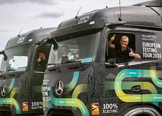 Two Mercedes eActros 600 Trucks Returns To Germany After Completing A Tour Across 22 Countries - autojosh