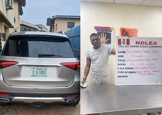 NDLEA Arrest Lagos Most Wanted Drug Baron While Trying To Escape In His Mercedes-Benz GLE - autojosh