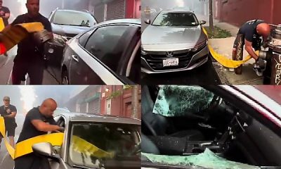 New York City Firefighters Breaks A Car’s Windows To Pass A Hose After A Driver Blocked A Fire Hydrant - autojosh