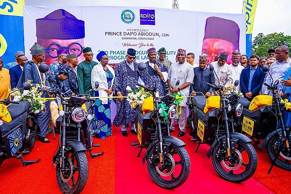 Ogun State Governor Launches Electric Bikes And CNG-powered Tricycles - autojosh 