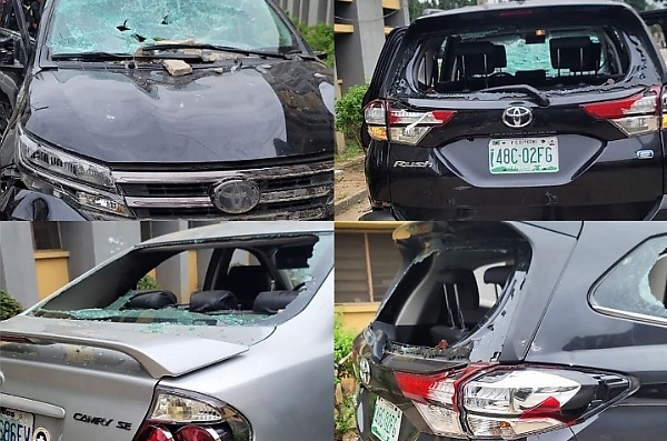 Protesting Staff And Students At FCE (T) Akoka Damages 5 Vehicles, 32 Suspects Arrested - autojosh