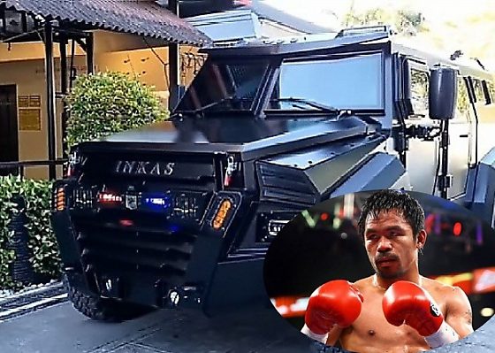 Ex-boxer, Senator Manny Pacquiao Shows Off His Armored INKAS Sentry Civilian - autojosh