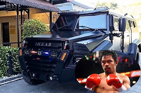 Ex-boxer, Senator Manny Pacquiao Shows Off His Armored INKAS Sentry Civilian - autojosh