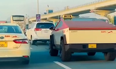 Today's Photos : Tesla Cybertruck Taxi Spotted In Dubai - autojosh