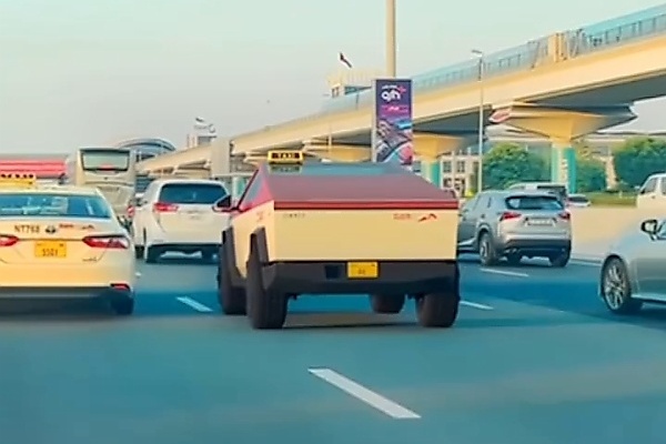 Today's Photos : Tesla Cybertruck Taxi Spotted In Dubai - autojosh 