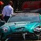 Aston Martin Vantage F1 Safety Car Crashed Into Barrier During Practice Run Ahead Italian Grand Prix - autojosh