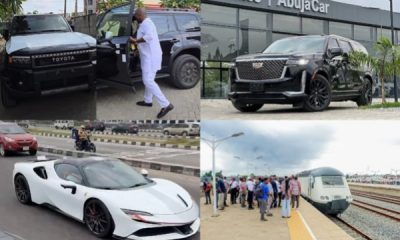 Obi Cubana Buys 3 Toyota Prados, Naira Marley's Escalade, N1.4B Ferrari SF90, Red Line Passenger Test Run Begins, Nigerian News In August - autojosh