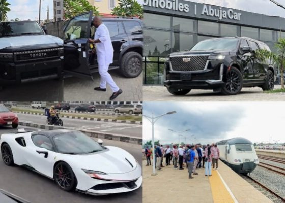 Obi Cubana Buys 3 Toyota Prados, Naira Marley's Escalade, N1.4B Ferrari SF90, Red Line Passenger Test Run Begins, Nigerian News In August - autojosh