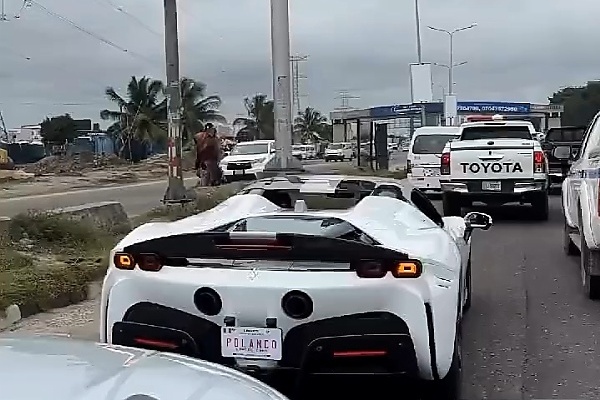 N1.4 Billion Ferrari SF90 Sports Car Spotted Cruising In Lagos - autojosh 