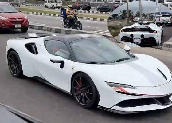 N1.4 Billion Ferrari SF90 Sports Car Spotted Cruising In Lagos - autojosh