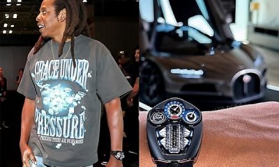 Jay-Z Shows Off His New $340k Bugatti Tourbillon Wristwatch, Rapper Is First To Own Timepiece Inspired By Hypercar - autojosh