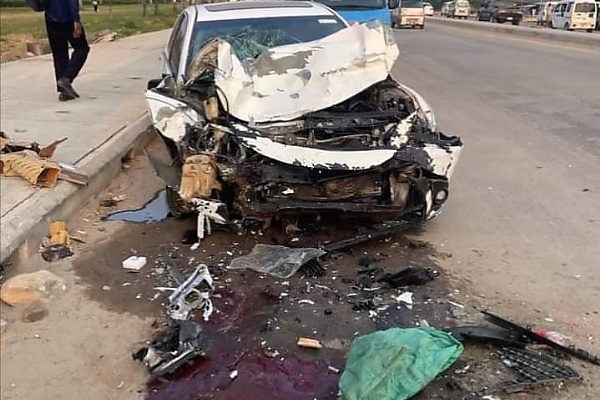 LASTMA Arrest Drunk Toyota Camry Driver After Hitting Pedestrians, Crashing Into A Bus - autojosh 