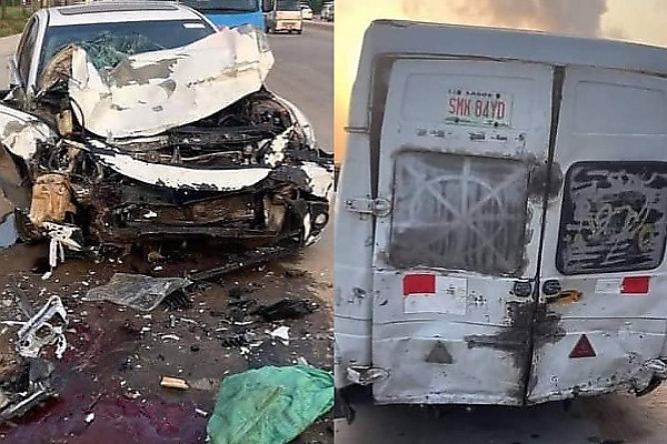 LASTMA Arrest Drunk Toyota Camry Driver After Hitting Pedestrians, Crashing Into A Bus - autojosh