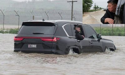 North Korea Kim Jong-un Travels Through Floodwaters In Lexus LX 600 SUV To Supervise Evacuation - autojosh